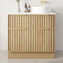 Salamander 900mm Freestanding Single Vanity with Solid Surface Countertop